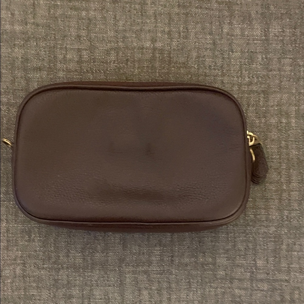 Coach Maple(dark brown) Sadie Pebbled Leather Crossbody with Gold Rivets - Picture 5 of 16